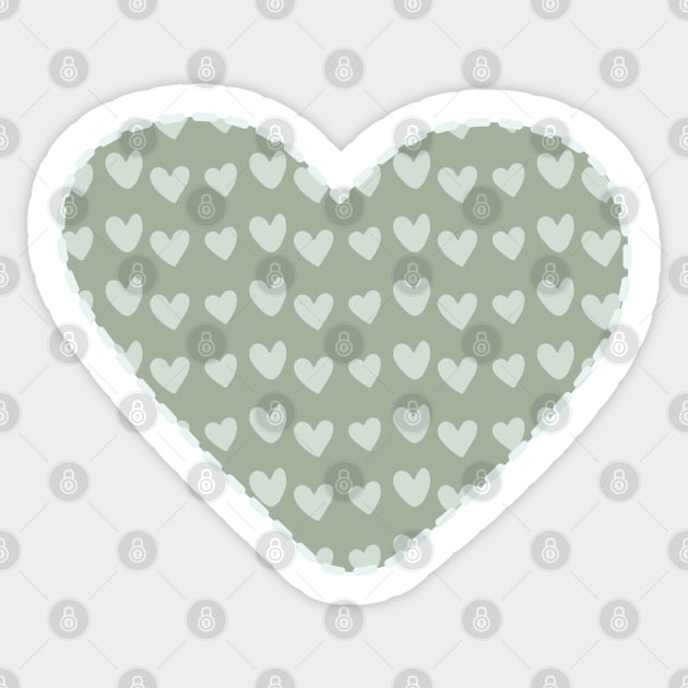 Heartwarming Hearts [button] Sticker by deadbeatprince typography